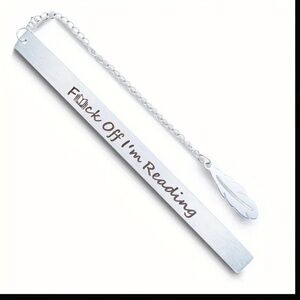 F off I’am reading funny book mark